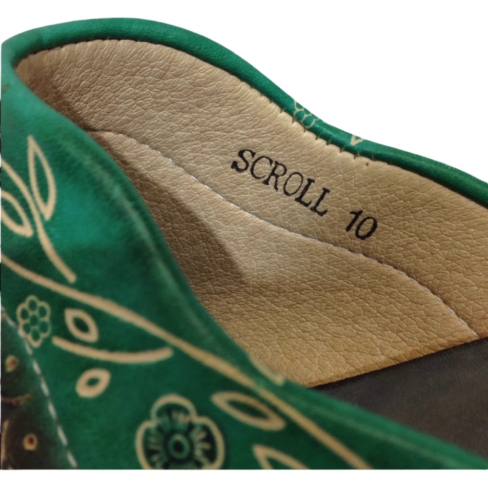 Elite By Corkys Scroll Mule Size 10 Leather Upper - image 6